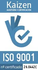 Kaizen 9001. Certificado 25.0377C